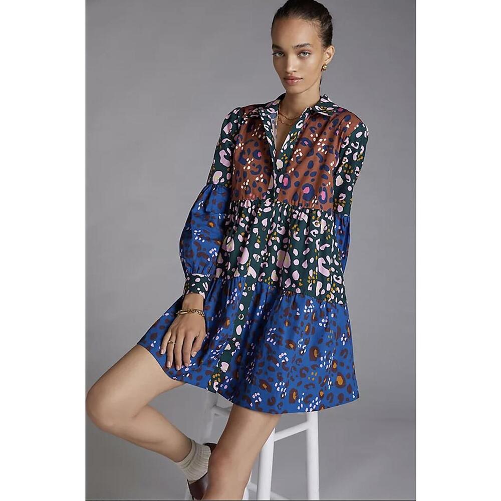 Anthropologie Maeve Spotted Tunic